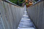 Puente de Pucayacu restaurado como en la época incaica.