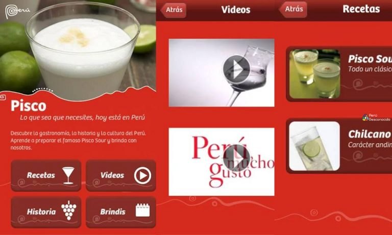 PISCO PERÚ, una app para saborear.